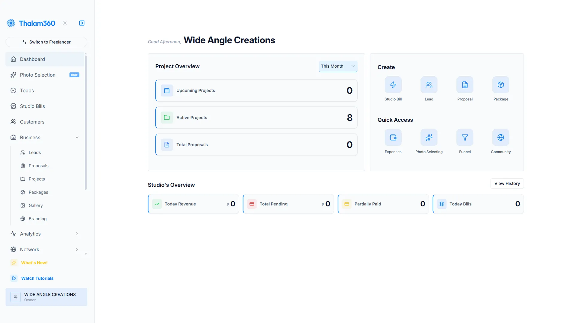 Thalam 360 Interface Showcase
